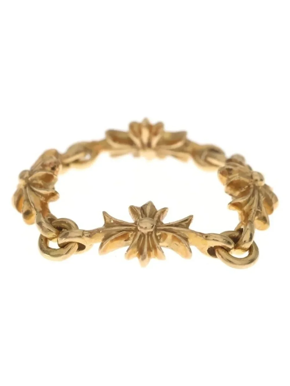 Chrome Hearts 22k Ring Tny CH Pls Tiny Ech Plus Gold